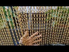 ब्लू हुक चेन मेटल पर्दा दरवाजा या खिड़की सजावट चेन मक्खी स्क्रीन के साथ