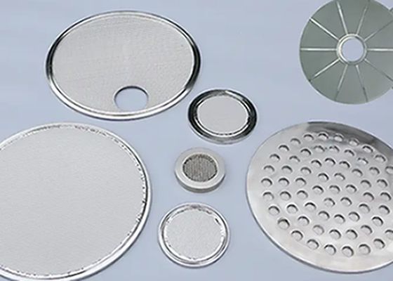 0.5um-200um लीफ डिस्क फ़िल्टर स्क्रीन मेष स्टेनलेस स्टील 304
