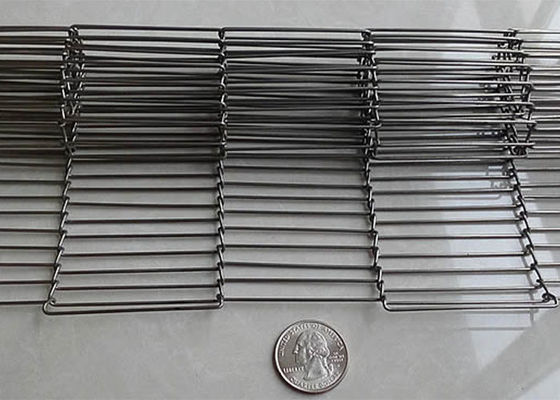 3" से 14" मेटल कन्वेयर बेल्ट फ्लैट फ्लेक्स वायर मेष कन्वेयर बेल्ट