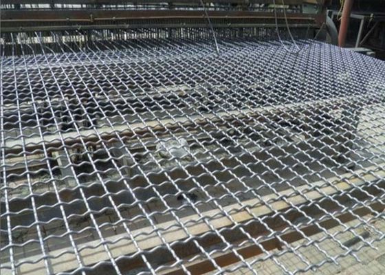 304 स्टेनलेस स्टील बुना तार स्क्रीन लॉक कंपन के लिए crimped