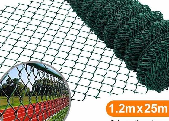 1.2 मिमी बहुउद्देश्यीय जस्ती लोहे की श्रृंखला लिंक बाड़ रोल