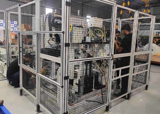 मशीन सुरक्षा सुरक्षा धातु तार बाड़ कम कार्बन स्टील पाउडर कोटिंग