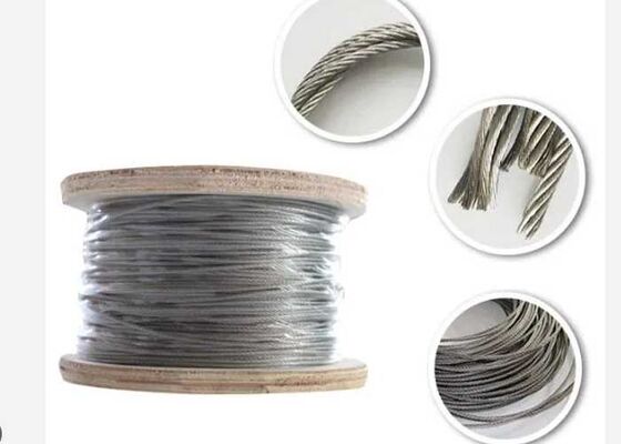नायलॉन लेपित 304 स्टेनलेस स्टील तार रस्सी (7x7 निर्माण)