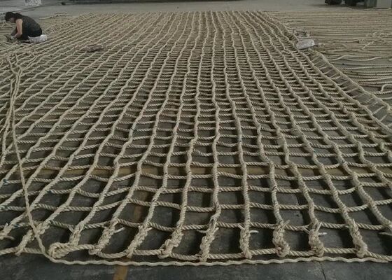 12mm Sisal Rope Helideck Safety Net Knotted Helicopter Landing Net CAP 437 Compliant for Offshore Vessels