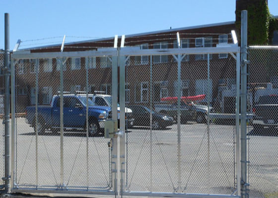 12 फुट 14 फुट 16 फुट चेन लिंक स्विंग गेट पॉलिमर लेपित